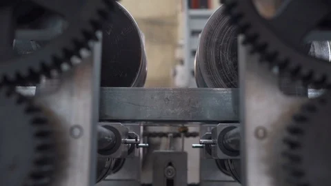 Metal rental on the machine Stock Footage 124469755
