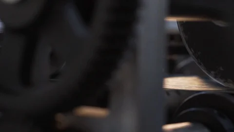 Metal rental on the machine Stock Footage 124469756