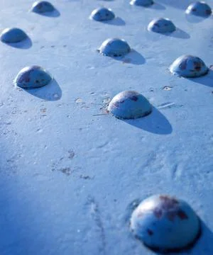 Metal rivets Foto stock