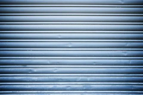 Metal roller shutter view Stock Photos