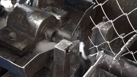 Metal rolling industrial workshop.  Stock Footage 100155394