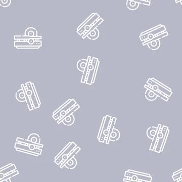 Metal rolling line icon vector isolated illustration 스톡 일러스트