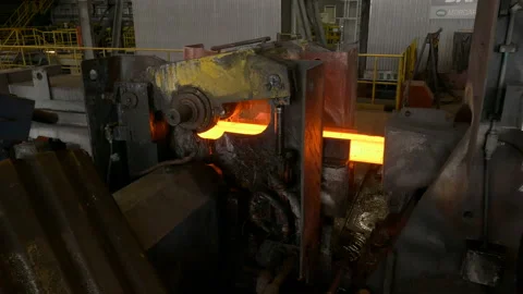 The Metal-Rolling Machine Works. Stock Footage 90264882