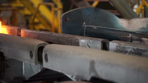 The Metal-Rolling Machine Works Stock Footage 90265123