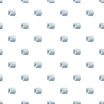 Metal rolls forming a repeating seamless pattern Stock Illustration