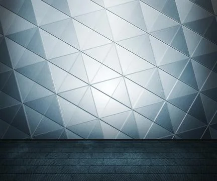 Metal room background Stock Illustration