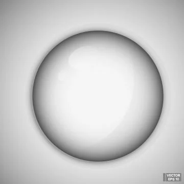 Metal round button. Stock Illustration