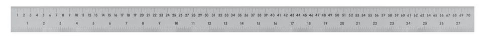 Metal ruler, 3D rendering Stock Illustration