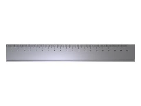 Metal Ruler Stock Illustration
