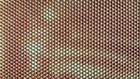 Metal rusty bubble texture, very similar to packaging bubble film Stock Photos