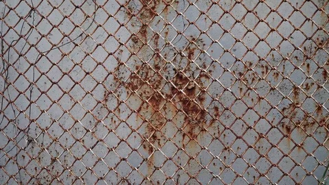 Metal rusty grey real dirty wall for background. Close-up Stock Footage 128599244