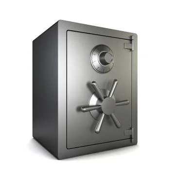 Metal safe Stock Illustration