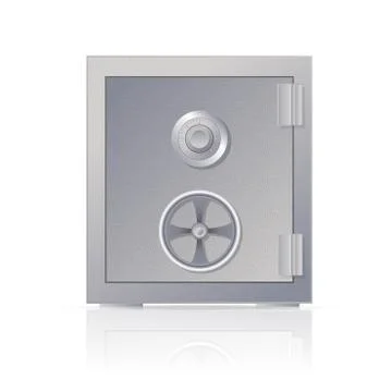 Metal safe Stock Illustration