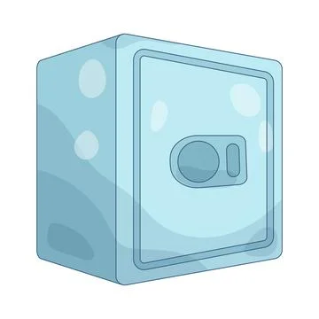 Metal safe Stock Illustration