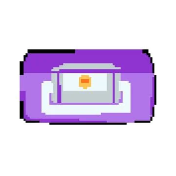 Metal safe pixel art vector illustration Illustration