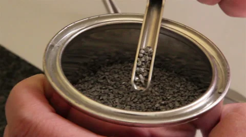 A metal sample test inside a laboratory Stock Footage 38916946