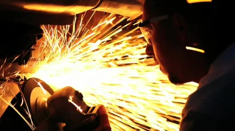 Metal Sanding Stock Footage 496772