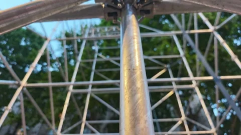 Metal scaffolding pole connecting system installation process Stock-Footage 310301611