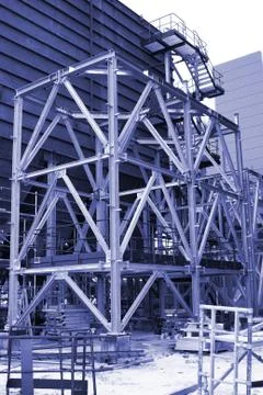 Metal sceleton construction Stock Photos