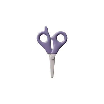 Metal scissors with handles 3D vector icon, education or creativity イラスト素材
