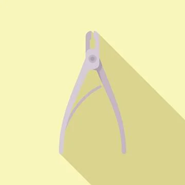 Metal scissors icon flat vector. Clothes pin Stock Illustration