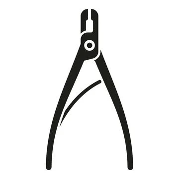 Metal scissors icon simple vector. Clothes pin Stock Illustration