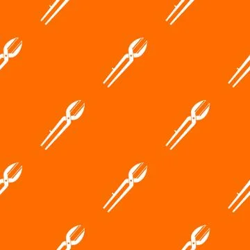 Metal scissors pattern seamless Stock Illustration