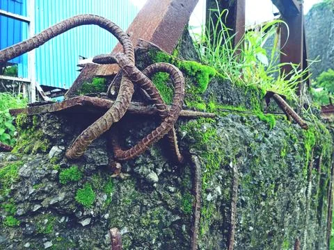 Metal scrap Foto stock