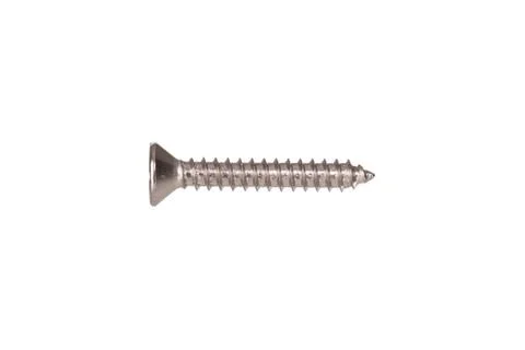 Metal screw isolate on white background Stock Photos