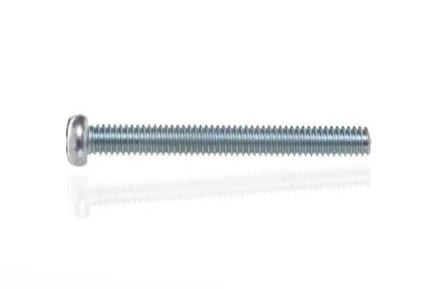 Metal screw isolate on white background Stock Photos