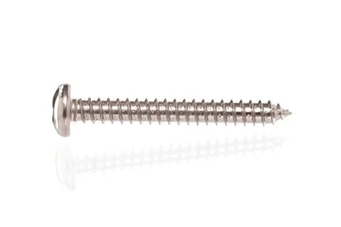 Metal screw isolate on white background 写真素材