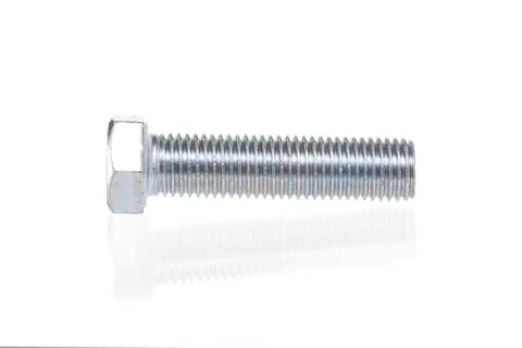 Metal screw isolate on white background Stock Photos