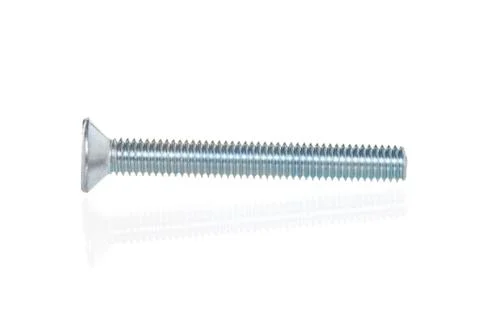 Metal screw isolate on white background Stock Photos