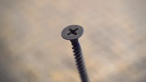 Metal screw rotates. Stock Footage 106712060