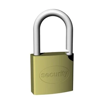 Metal Security Padlock Stock-Illustration