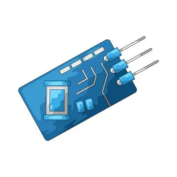 Metal sensor illustration Illustrazione stock