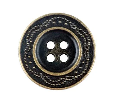 Metal sewing button Stock Photos