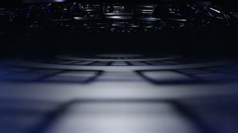 Metal Shape Rotation Loop Stock Footage 255222615