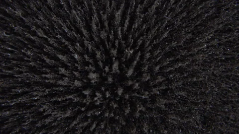 Metal Shavings Dance Stock Footage 94337342