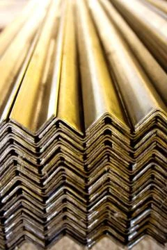 Metal sheet - angle shape Fotos de archivo