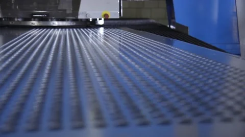Metal sheet with holes Stock Footage 63230084