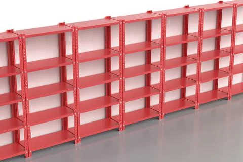 Metal shelving units Stock Illustration