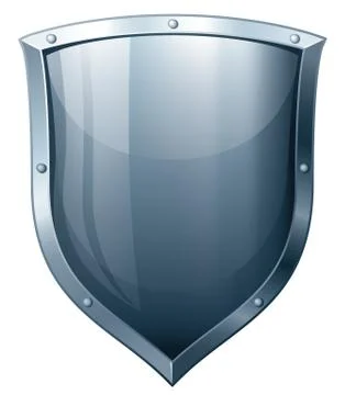 Metal shield Stock Illustration