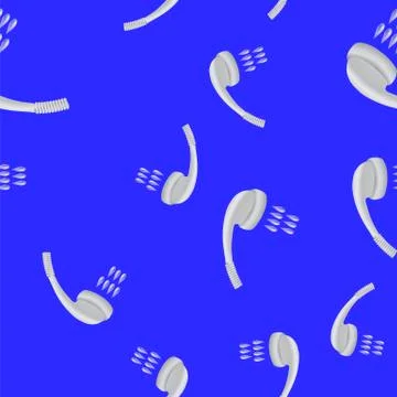 Metal Shower Seamless Pattern Stock Illustration