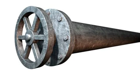 Metal Shutoff Valve Stock Illustration