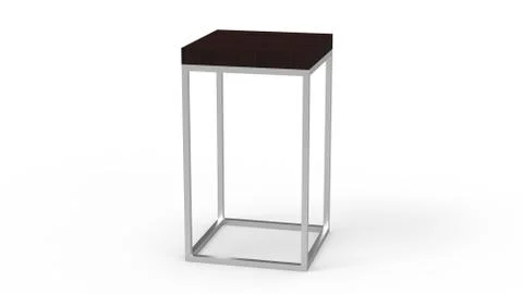 Metal Side Table Illustrazione stock