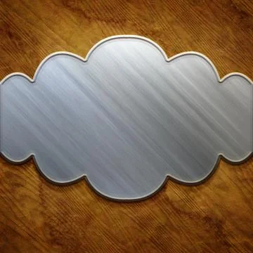 Metal signboard Illustrazione stock