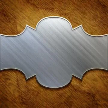 Metal signboard Stock Illustration