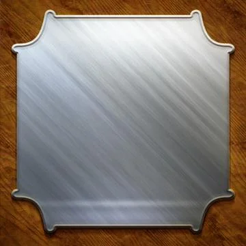 Metal signboard Stock-Illustration