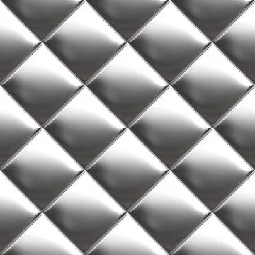 Metal silver checked  pattern Stock Illustration